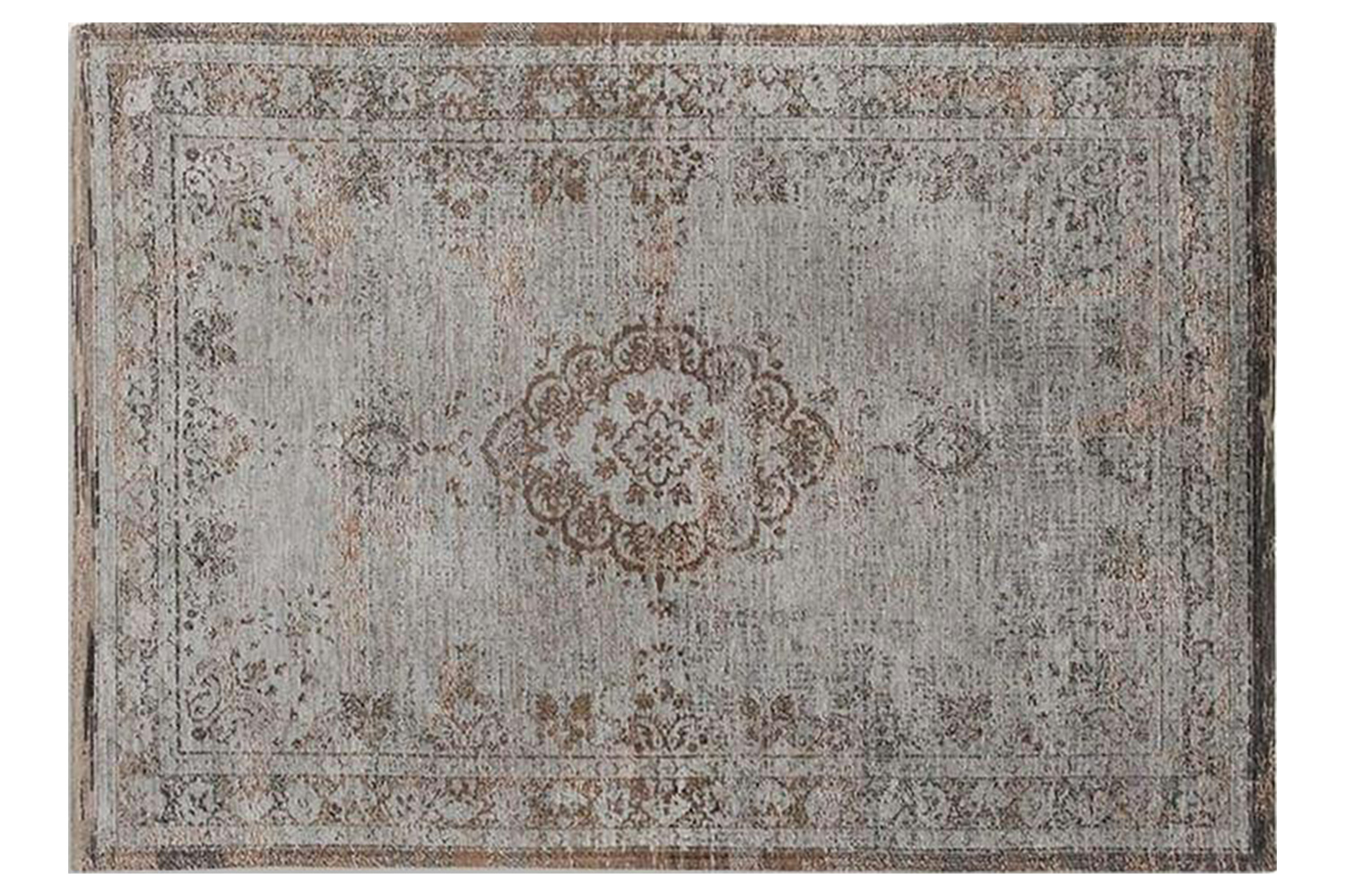 Louis De Poortere | Medallion Eco Rug | Grey | 170 x 240 cm