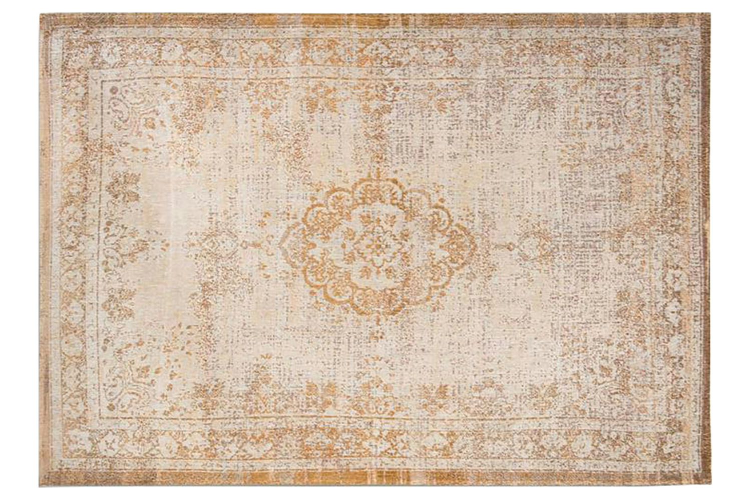 Louis De Poortere | Medallion Eco Rug | Yellow | 170 x 240 cm