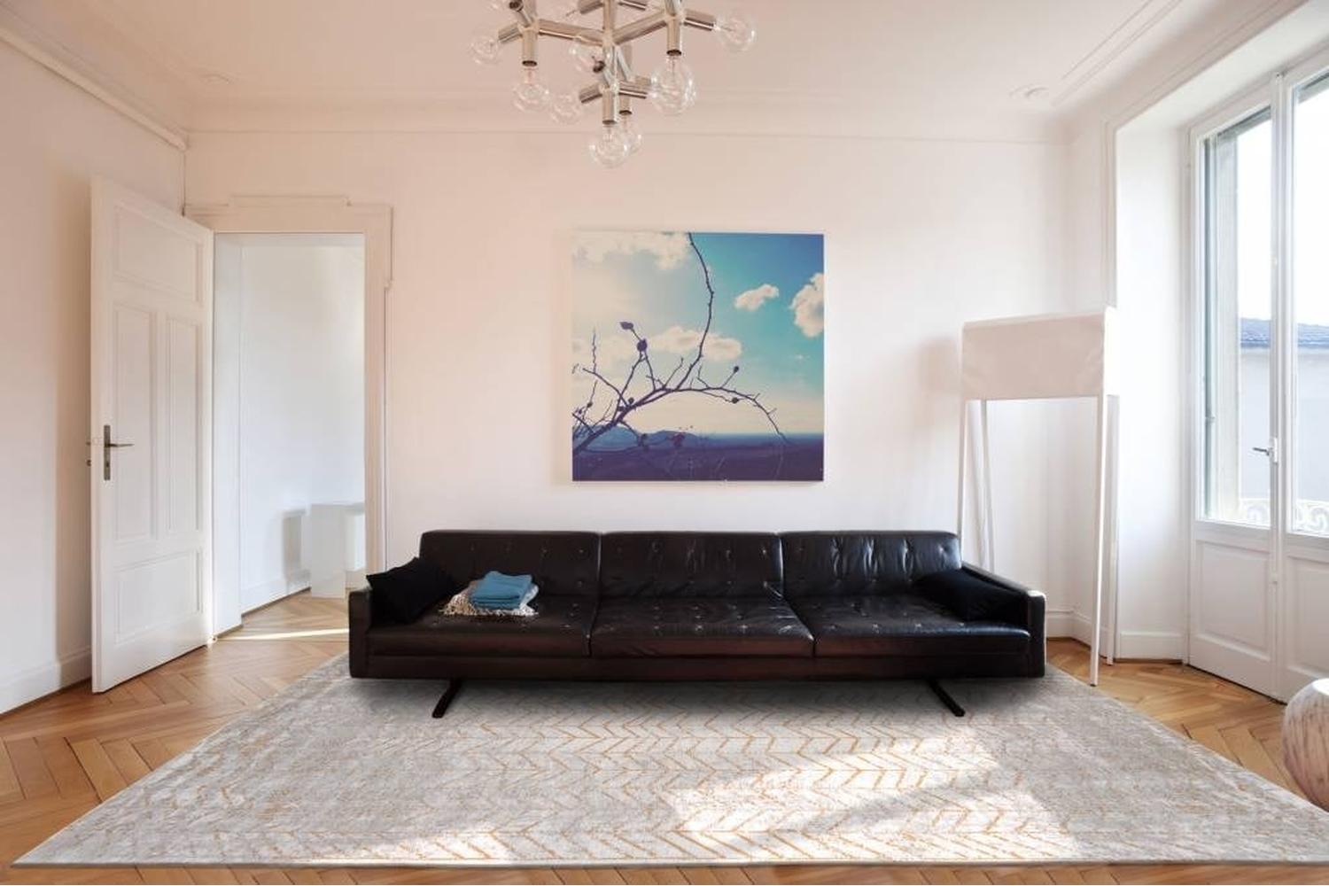 Louis De Poortere | Jacob's Ladder Eco Rug | Beige | 280 x 390 cm