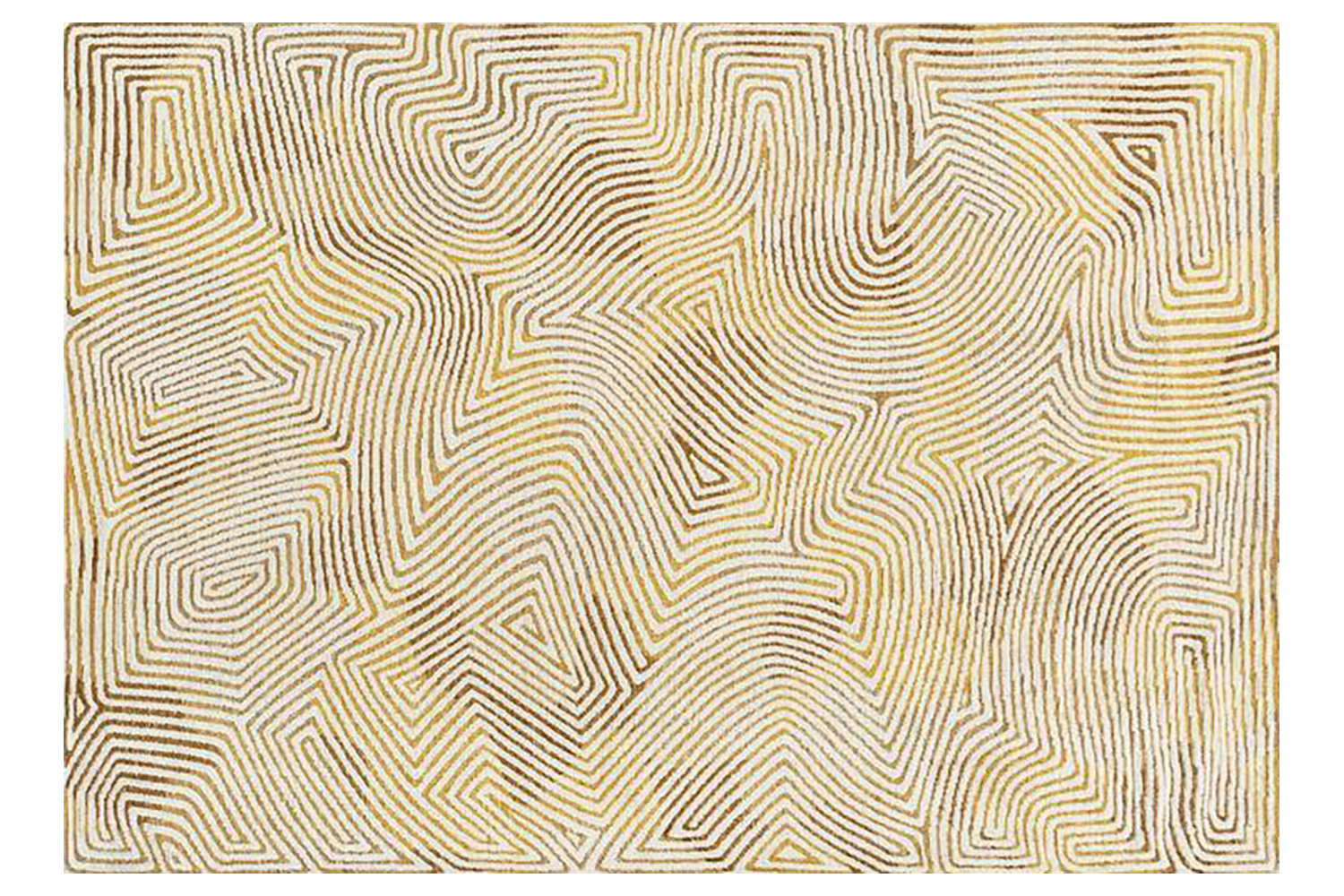 Louis De Poortere | Coral | Indoor Eco Rug | Yellow | 170 x 240 cm