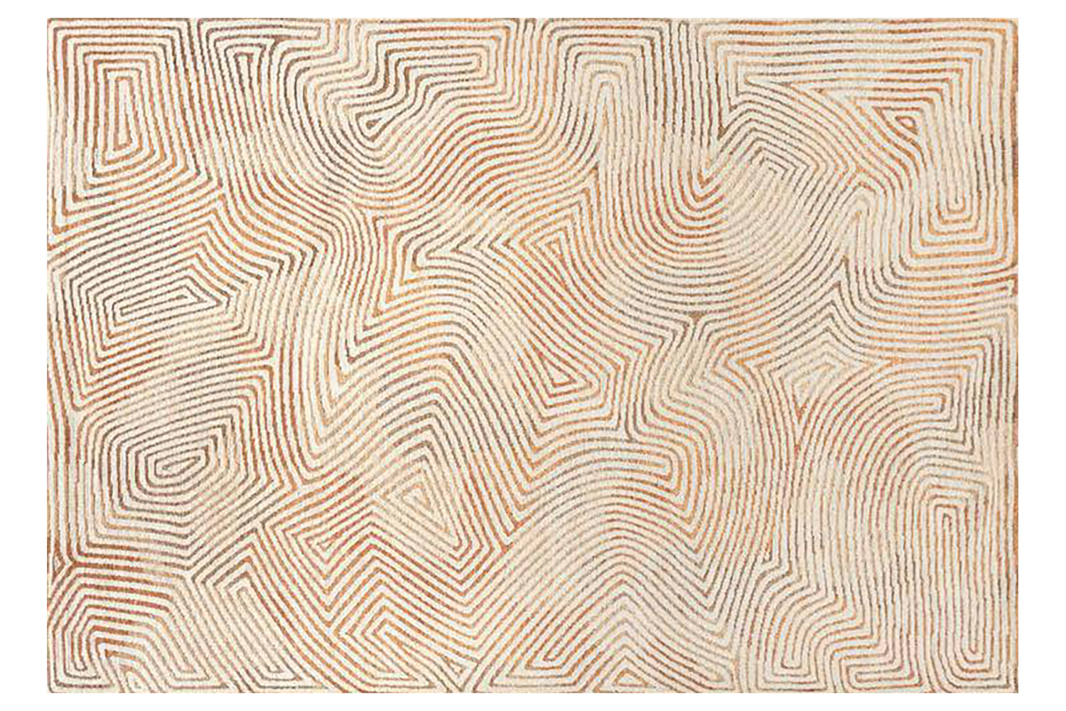 Louis De Poortere | Coral | Indoor Eco Rug | Red | 140 x 200 cm