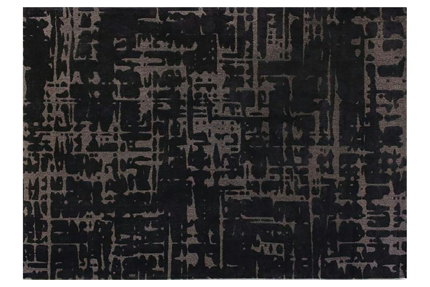 Louis De Poortere | Baoba | Indoor Eco Rug | Black & Beige | 80 x 250 cm