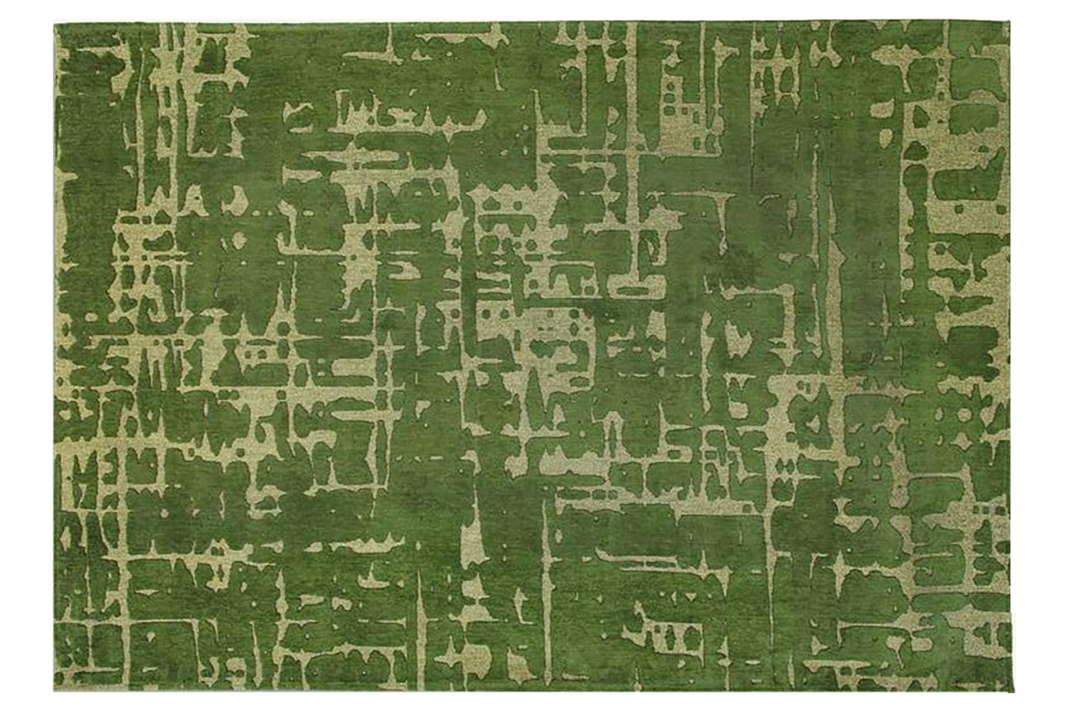 Louis De Poortere | Baobab | Indoor Eco Rug | Green & Beige | 80 x 250 cm