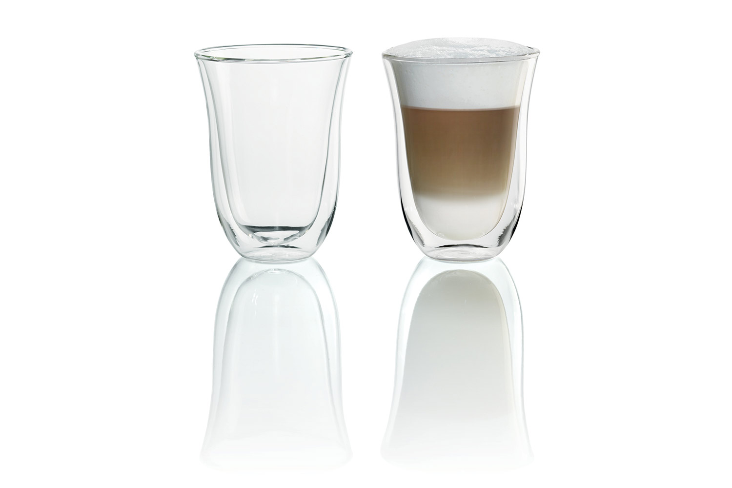 De'Longhi Latte Macchiato Double Wall Coffee Glasses | DLSC312 | 2 Piece