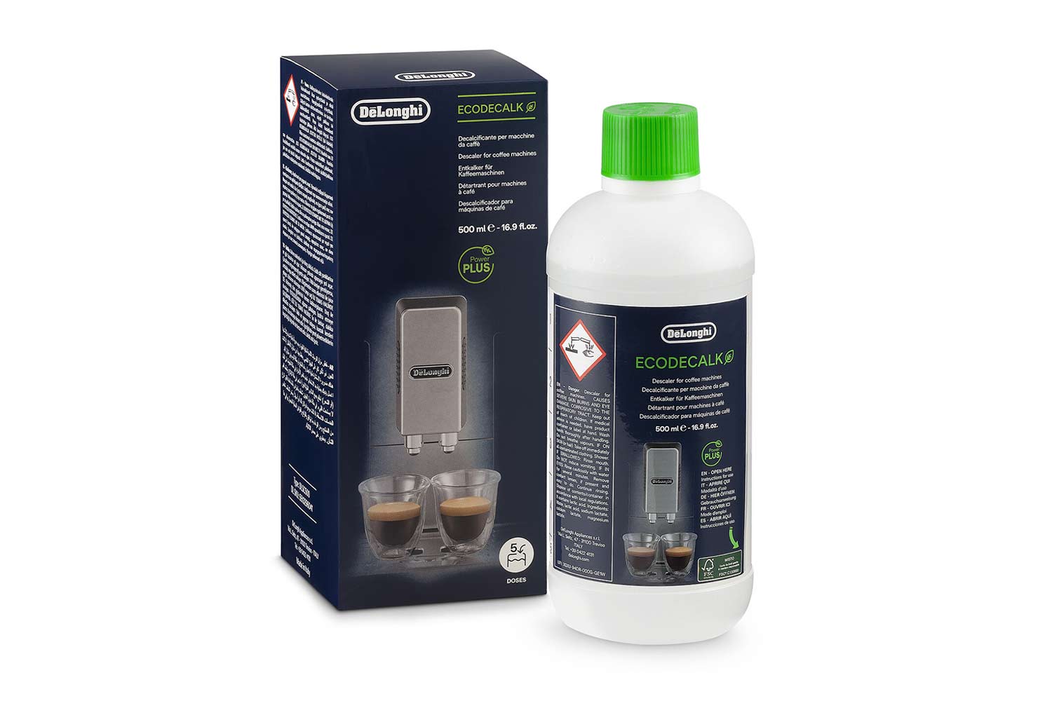 De'Longhi Descaler Ecodecalk Solution | 5 Doses | DLSC500
