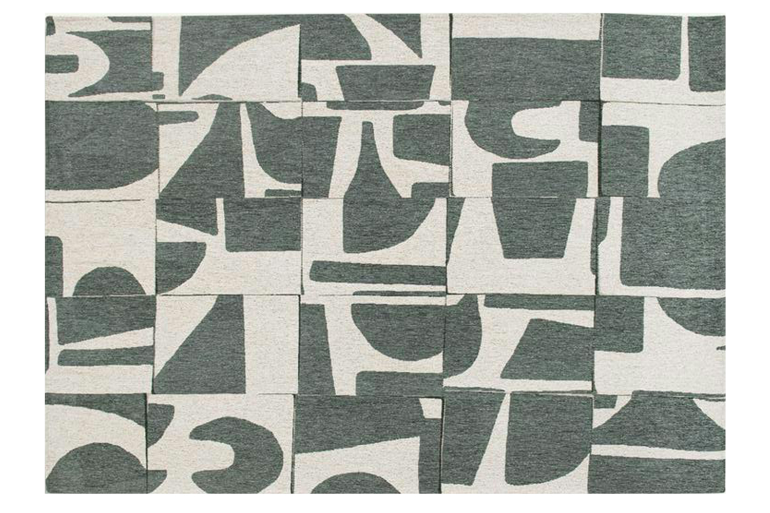 Louis De Poortere | Papercut | Indoor Eco Rug | Beige/Grey | 80 x 150 cm