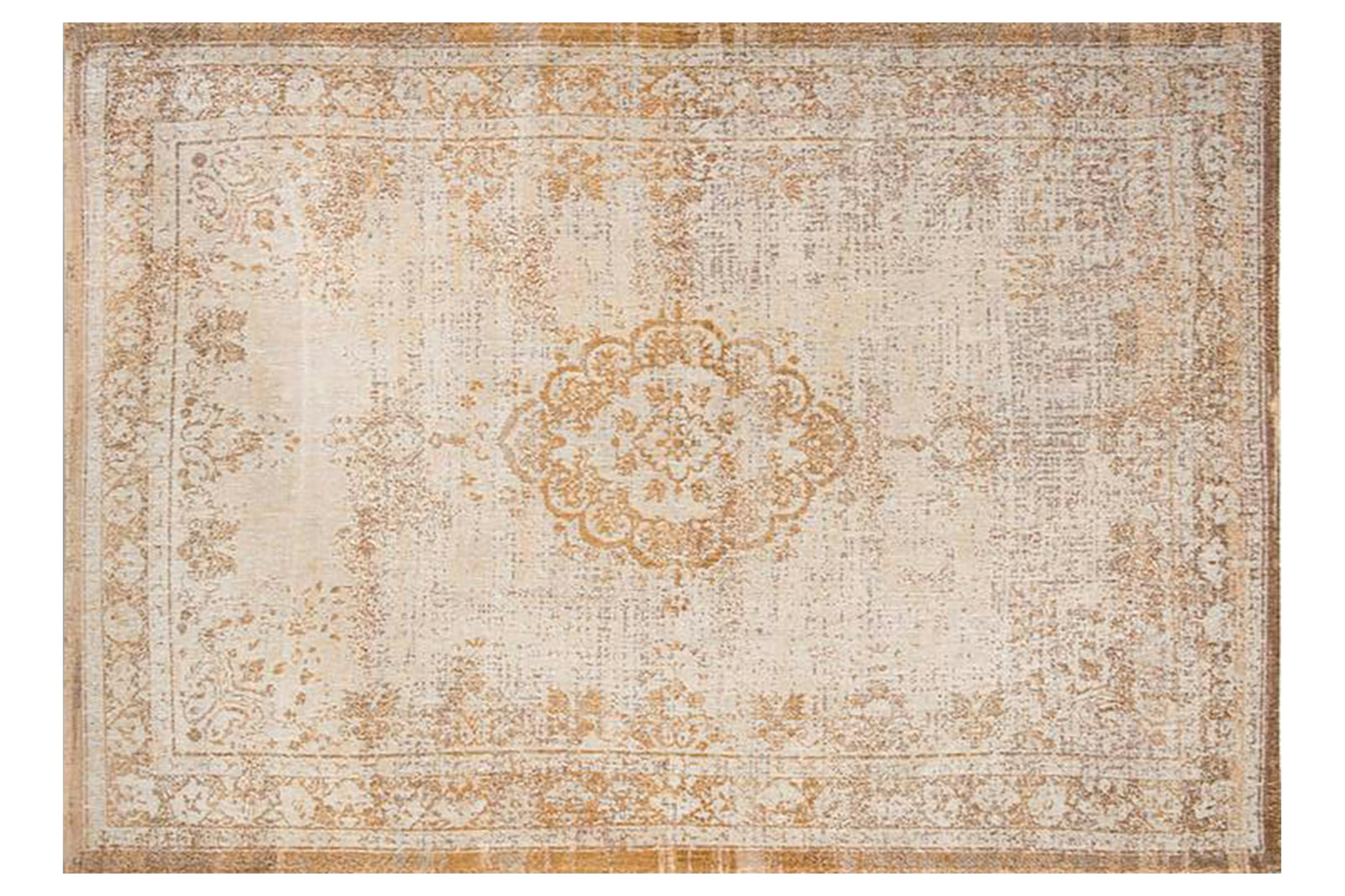 Louis De Poortere | Medallion Eco Rug | Yellow | 240 x 340 cm