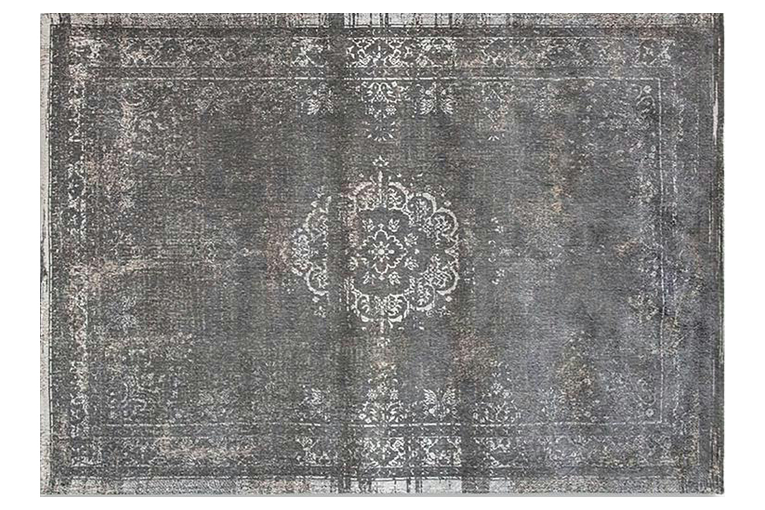 Louis De Poortere | Medallion Eco Rug | Grey | 240 x 340 cm