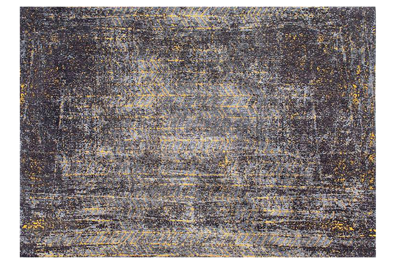 Louis De Poortere | Jacob's Ladder Eco Rug | Black | 80 x 150 cm
