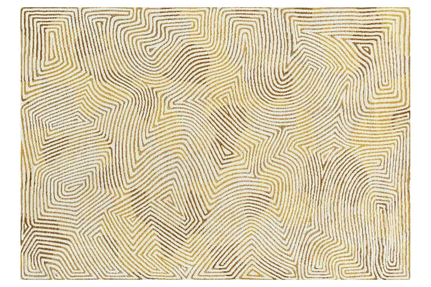 Louis De Poortere | Coral | Indoor Eco Rug | Yellow | 140 x 200 cm