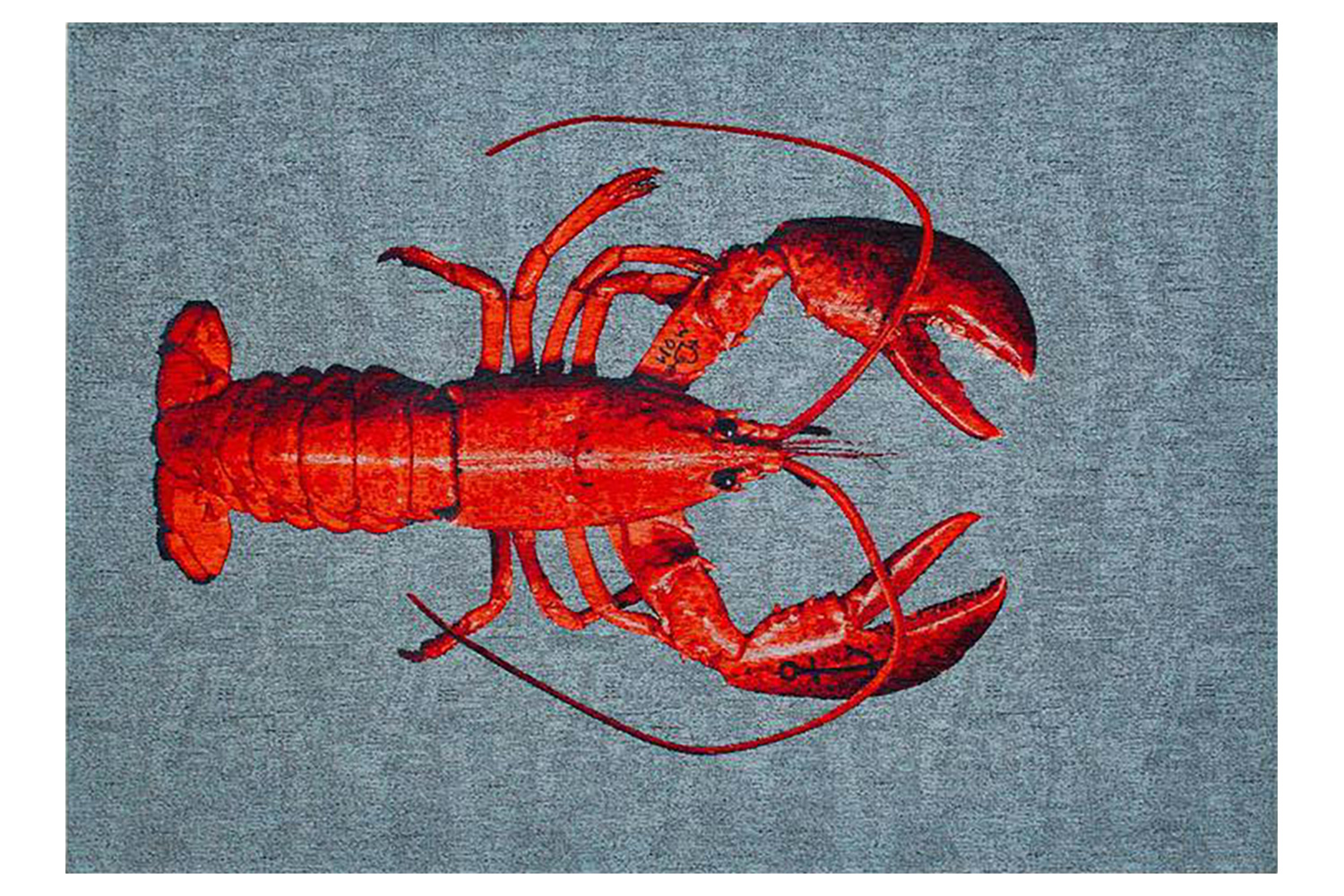 Louis De Poortere | Lobster Steam| Indoor Eco Rug | Red/Grey | 240 x 340 cm