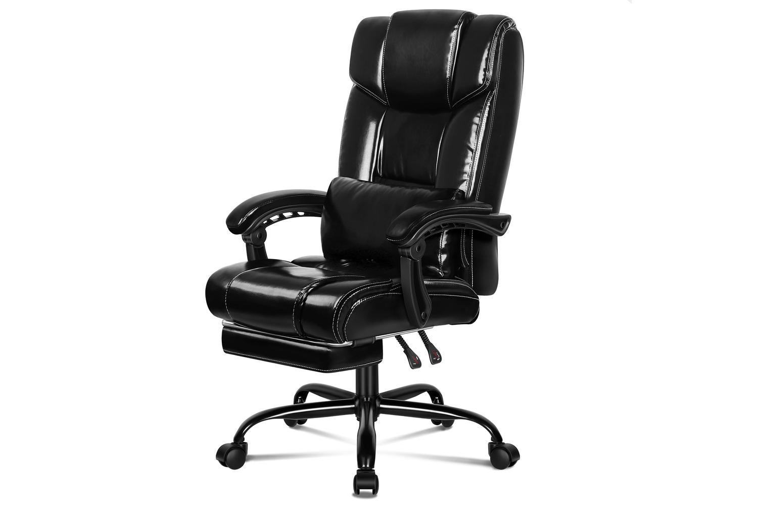Elfordson Office Chair with Lumbar Cushion | Black