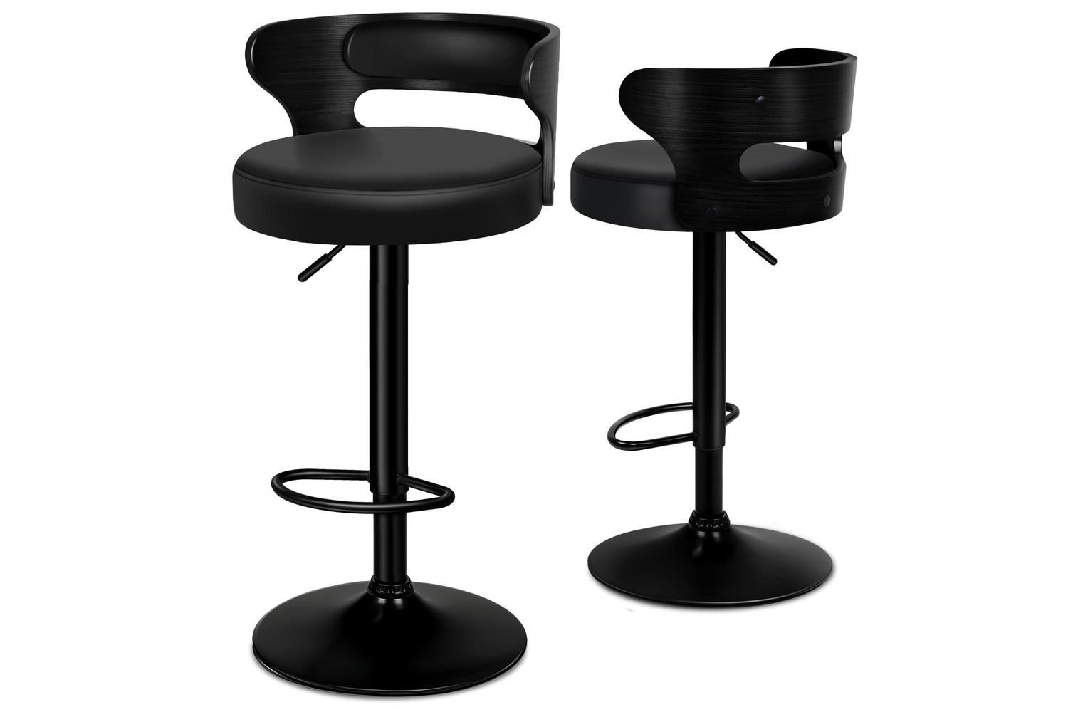 Alfordson Bar Stool | Black | Set of 2