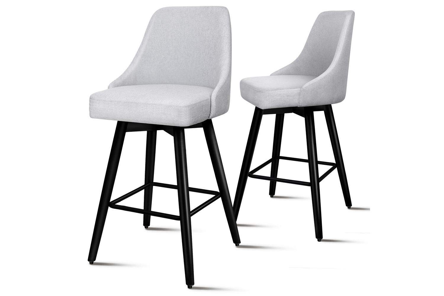 Alfordson Bar Stool | Grey | Set of 2