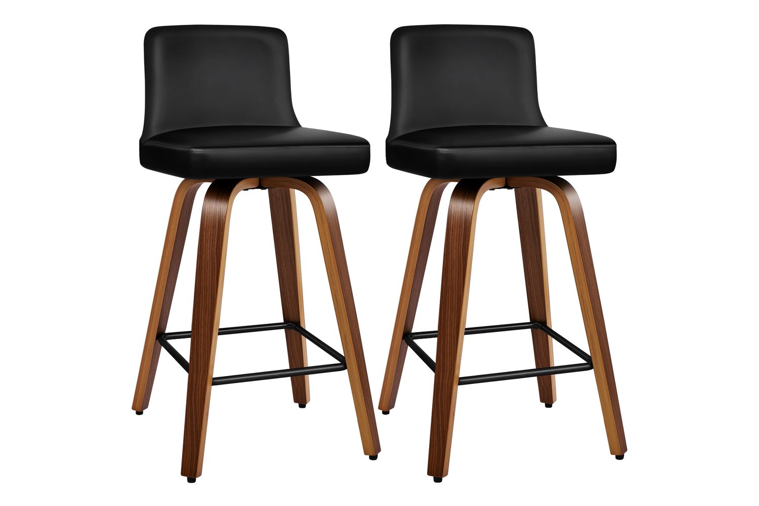 Alfordson Bar Stool | Black | Set of 2