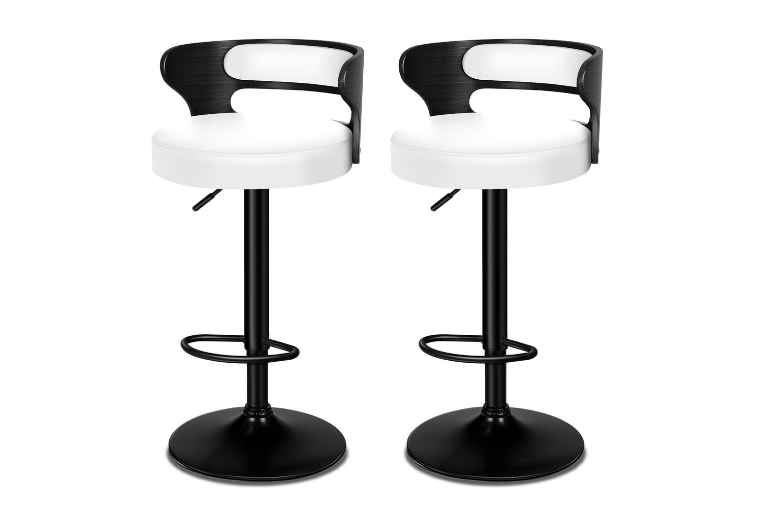 Alfordson Bar Stool | White | Set of 2