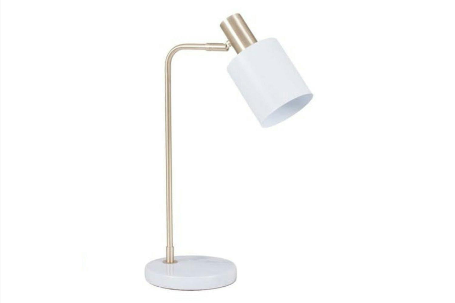Kira Table Lamp | White & Gold
