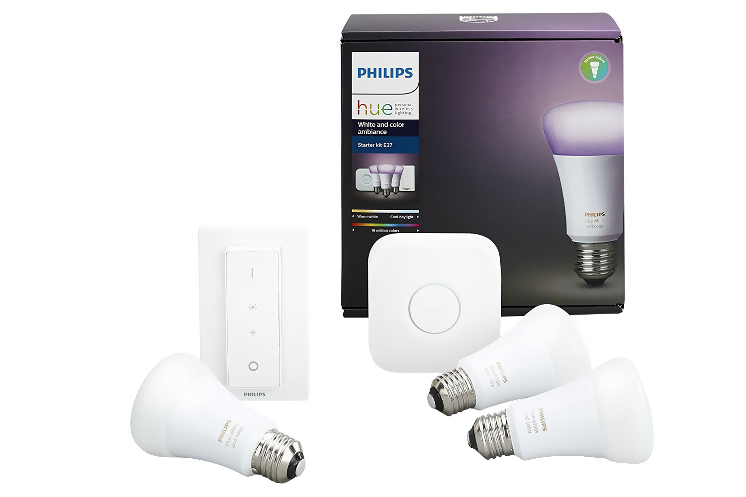 Philips Hue White & Colour Ambiance E27 Starter Kit | Ireland