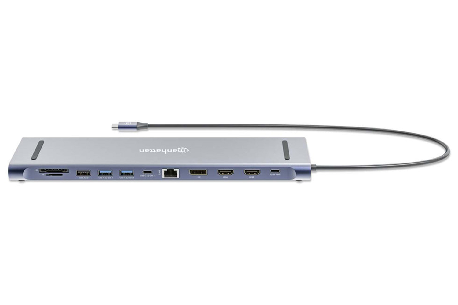 Manhattan USB-C PD 12-in-1 Triple Monitor 4K Docking Station