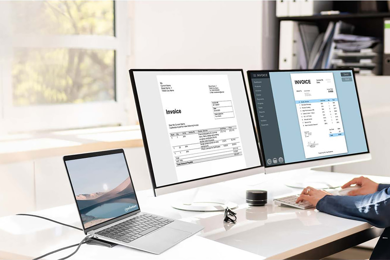 Manhattan USB-C PD 12-in-1 Triple Monitor 4K Docking Station