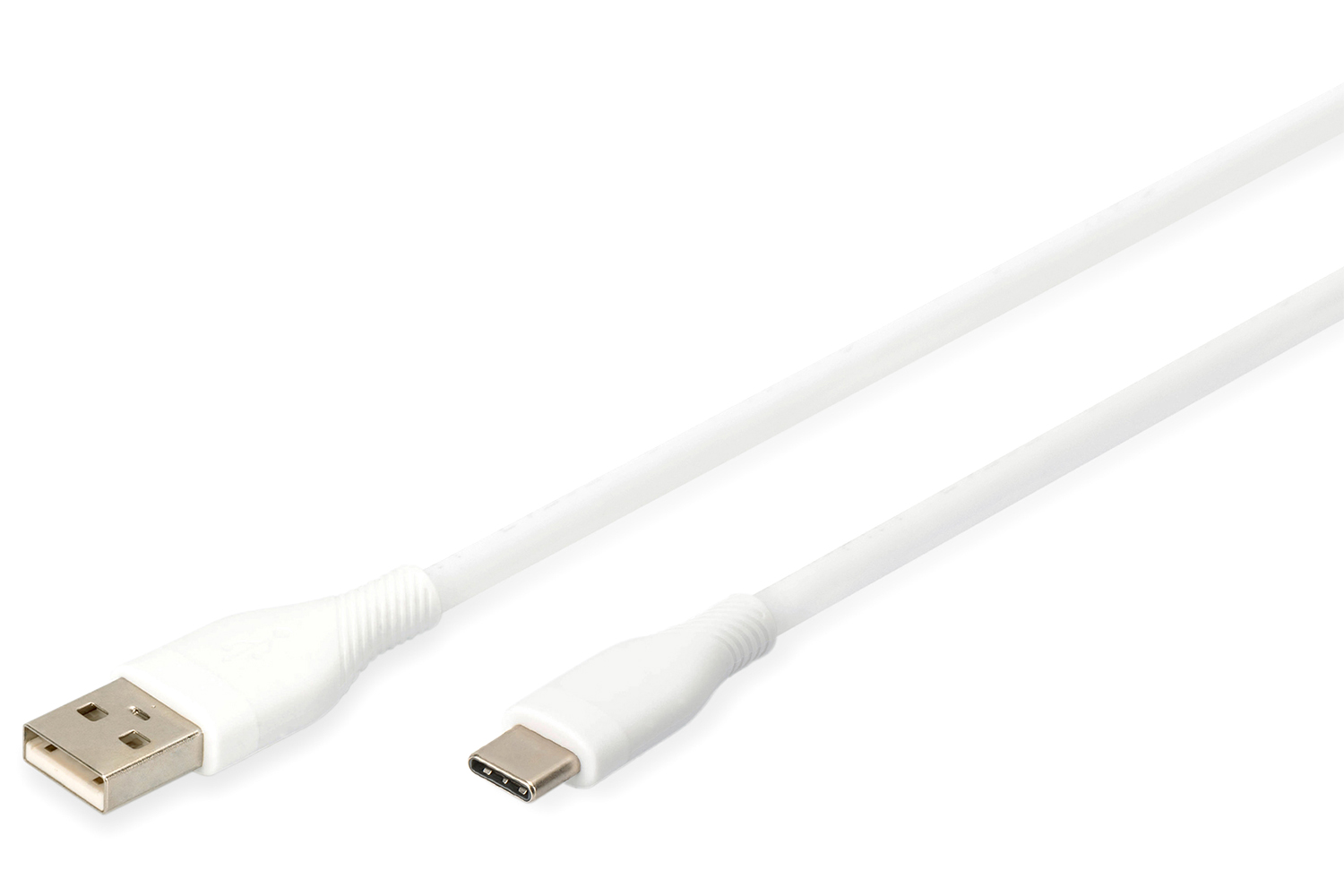 Digitus USB-C to USB-A Silicone Connection Cable  | 1m | White