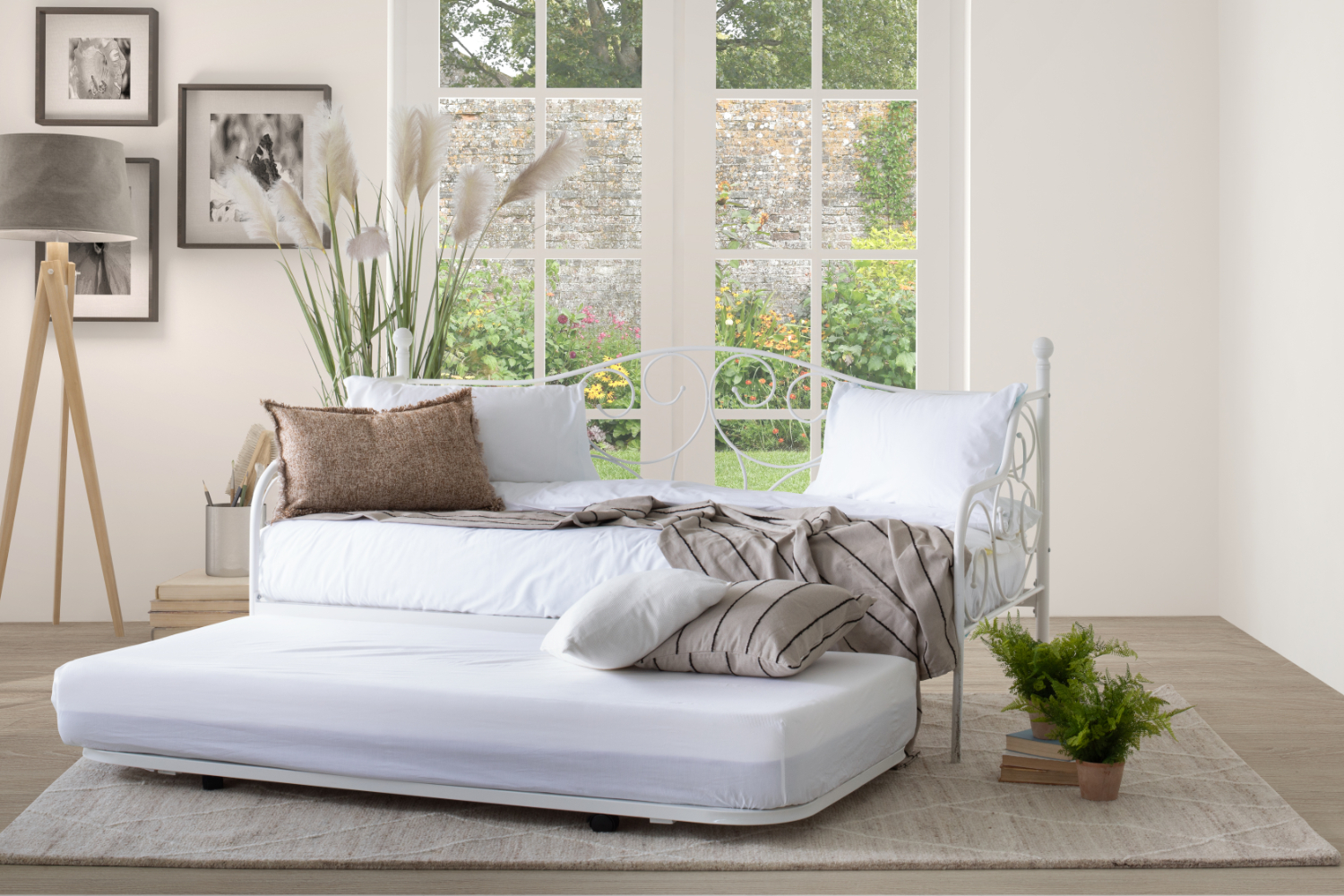 Kathrine Trundle Guest Bed | White