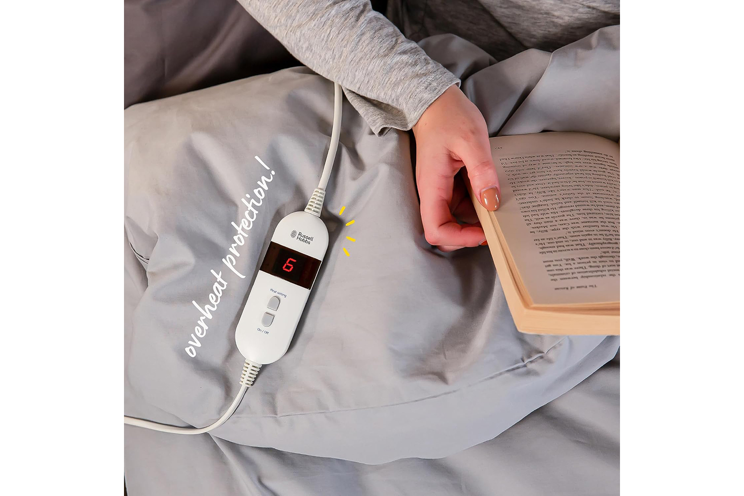 Russell Hobbs Sherpa King Electric Blanket | White | RHEDB8002