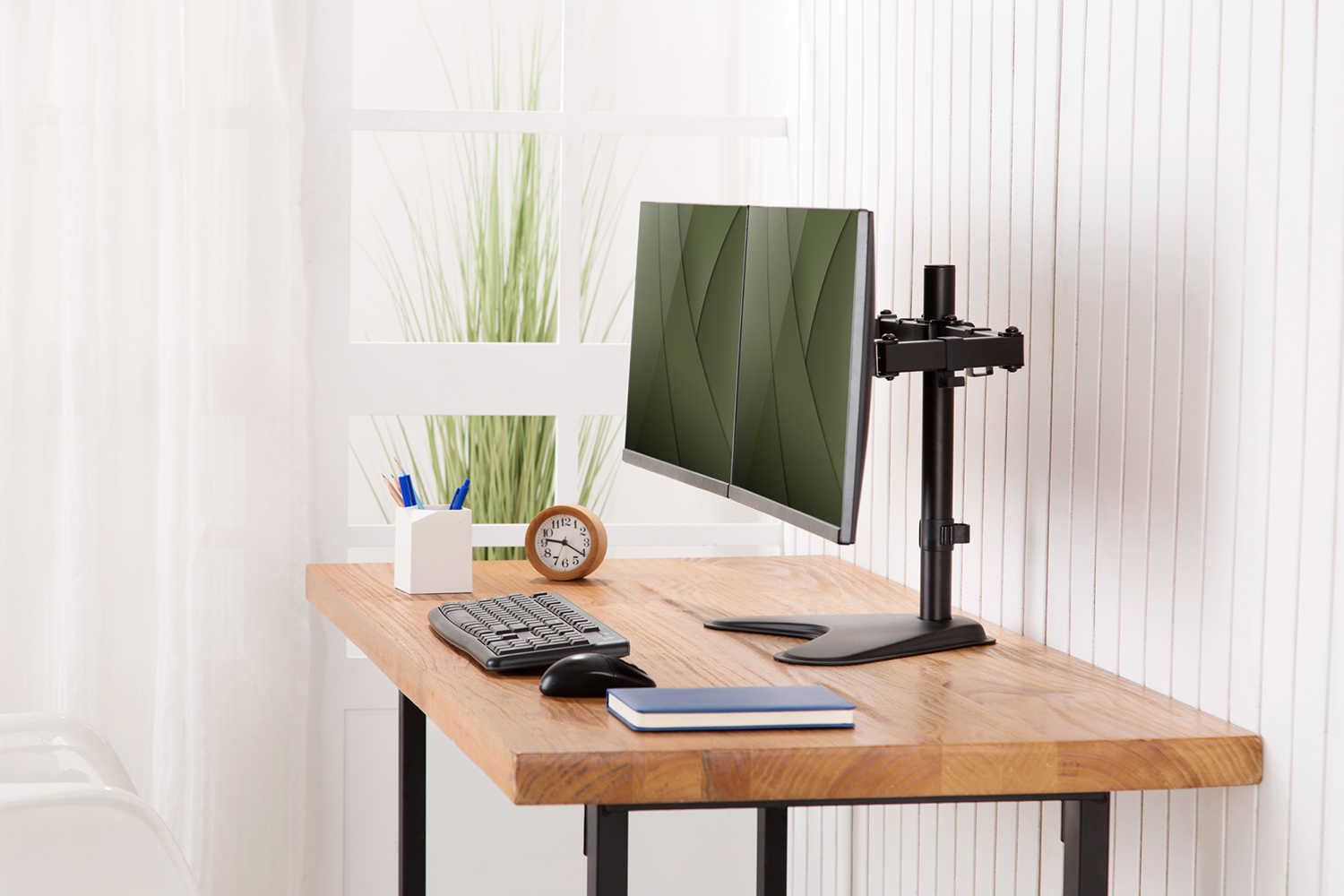 Digitus Universal Dual Monitor Stand | Black