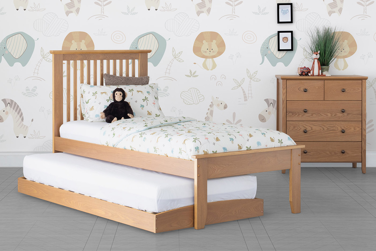 Ezra Trundle Guest Bed | Ash