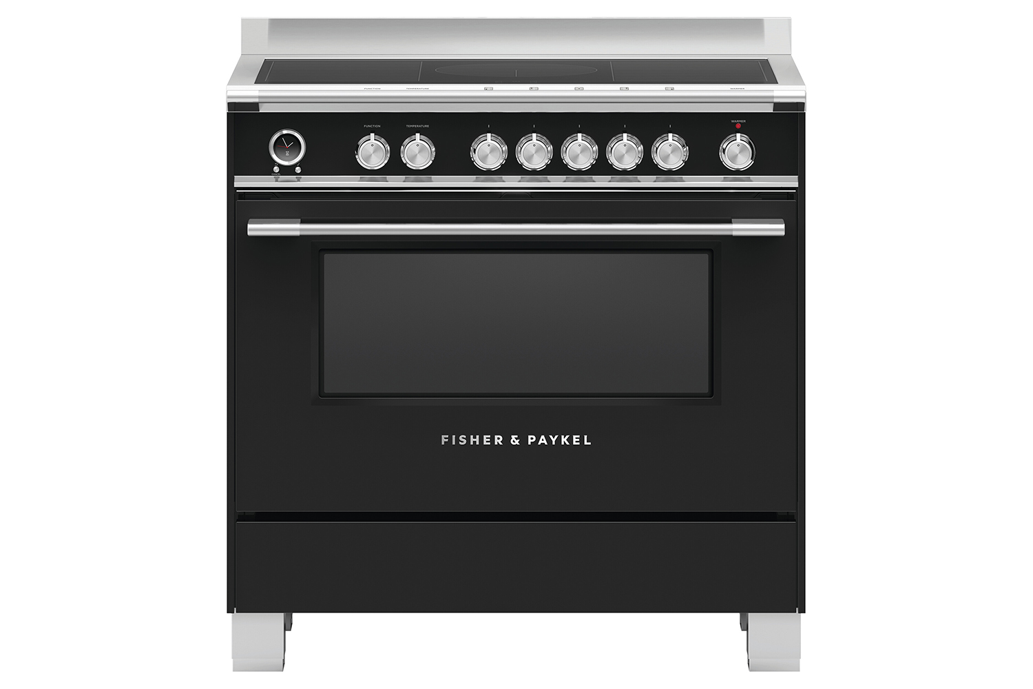 Fisher & Paykel 90cm Induction Range Cooker | OR90SCI6B1 | Black