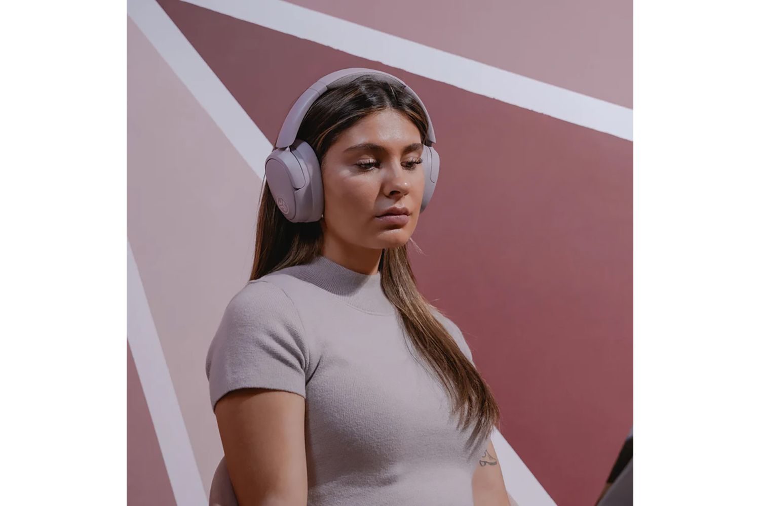 JLab JBuds Lux ANC Wireless Over-ear Headphones | Mauve