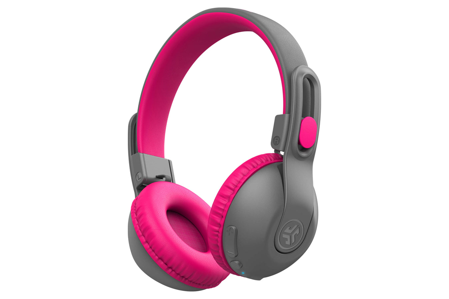 JLab JBuddies Studio 2 Kids On-Ear 2 In 1 Wireless & Wired Headphones | Grey/Pink