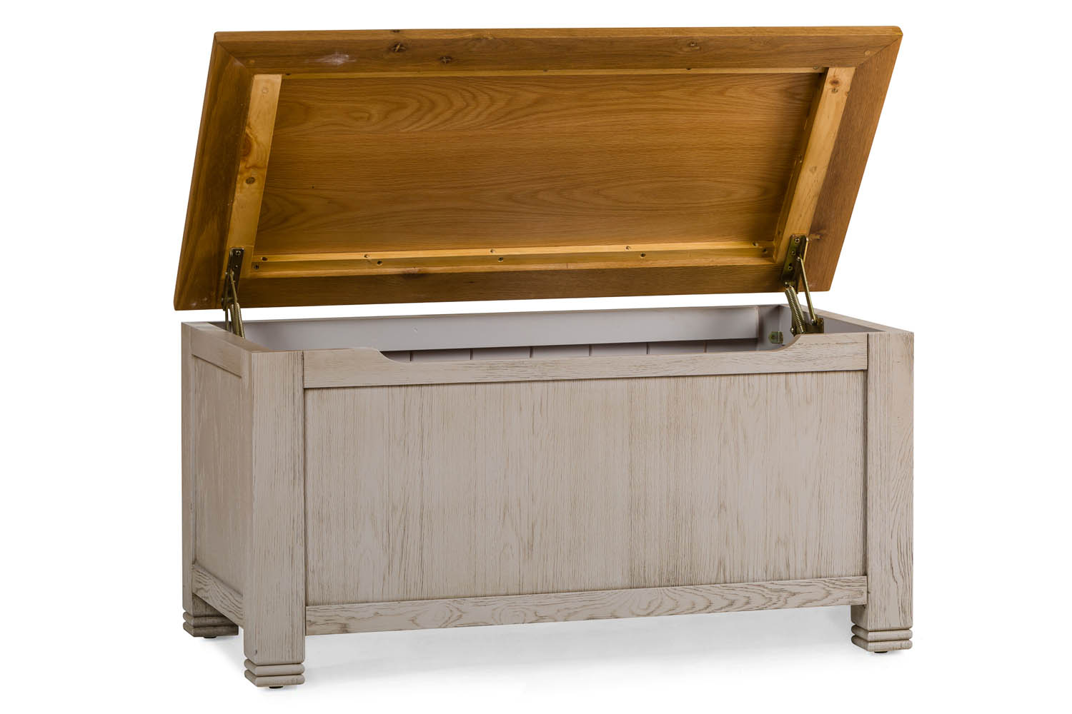 Lancaster Blanket Box | Aged Grey/Oak