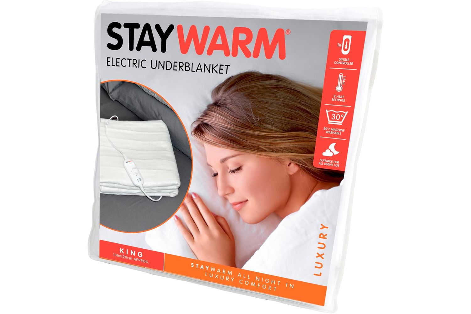 Staywarm | King Underblanket Luxury | Polyester | 130 X 120 Cm -