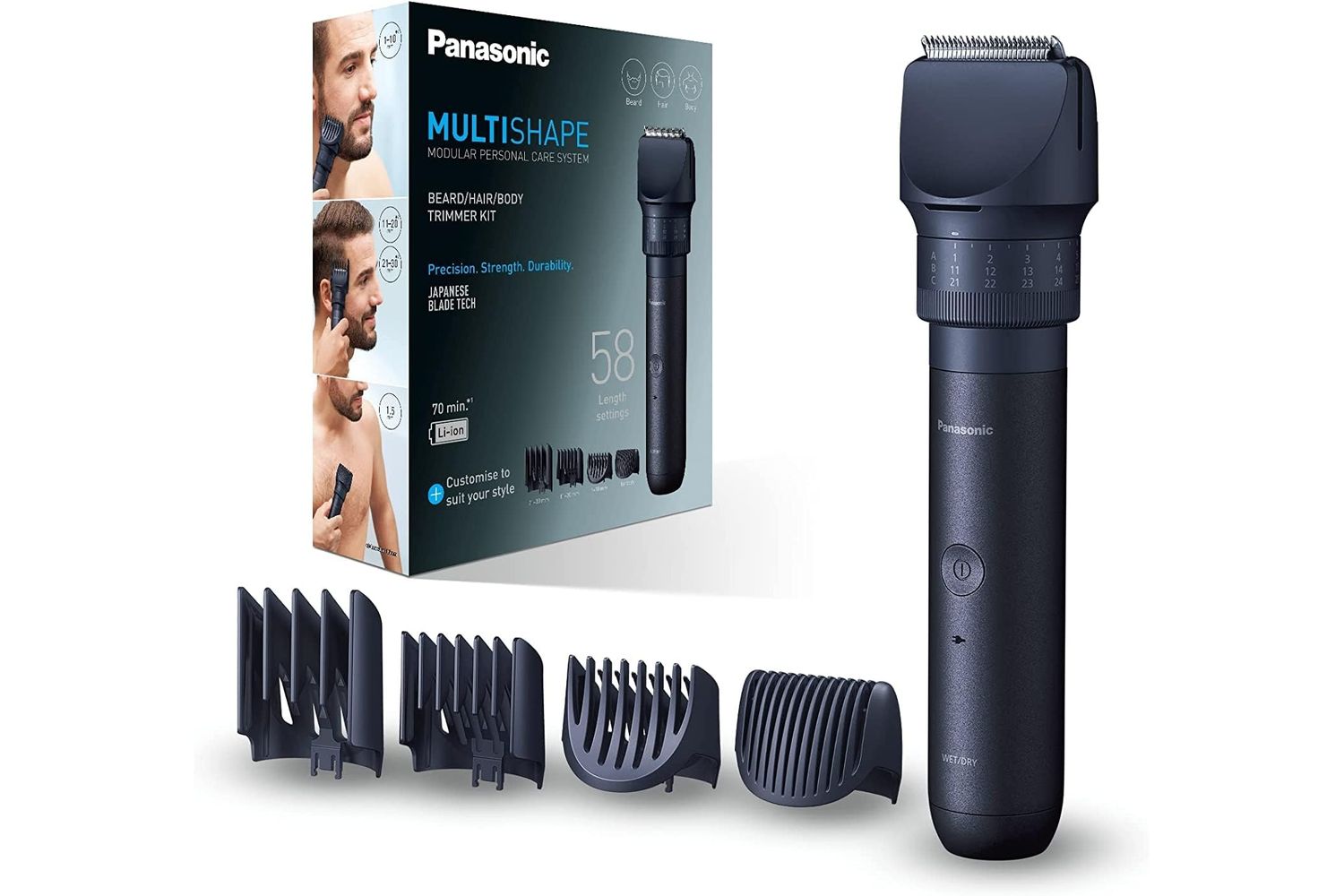 Panasonic | Panasonic Waterproof Beardhair B | Styling &amp; Grooming | With Rechargeable Li-ion Battery