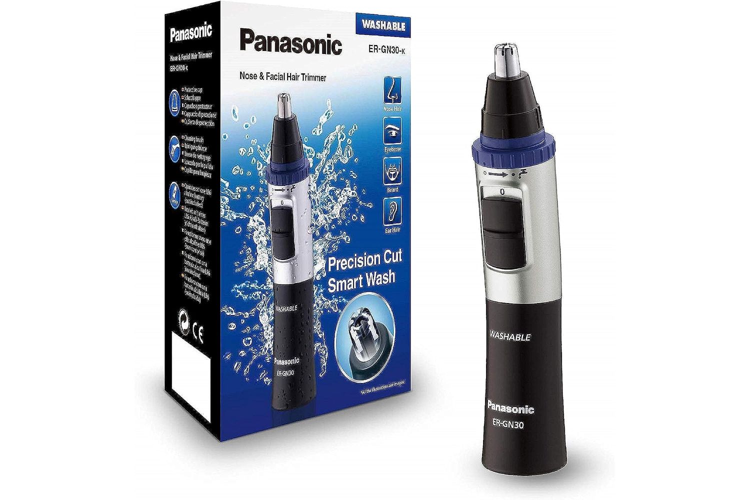 Panasonic | Wet/dry Nose &amp; Ear Trimmer | Stainless Steel