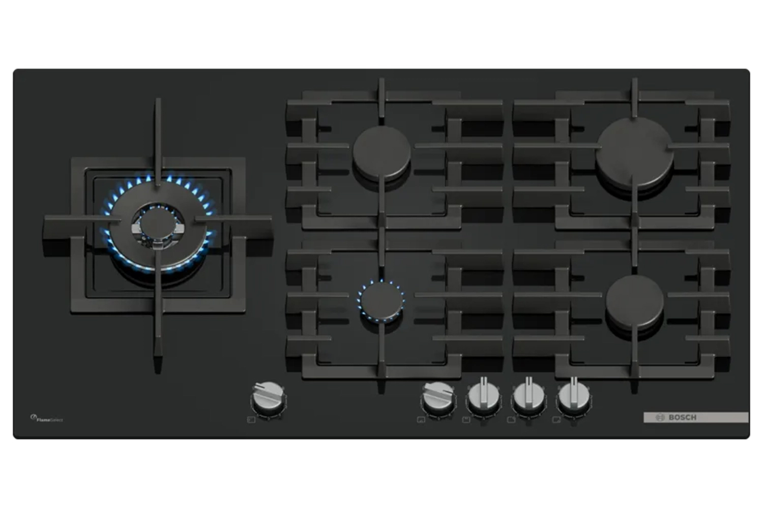 Bosch Series 6 90cm Gas Hob | PPM9A6I40 | Black
