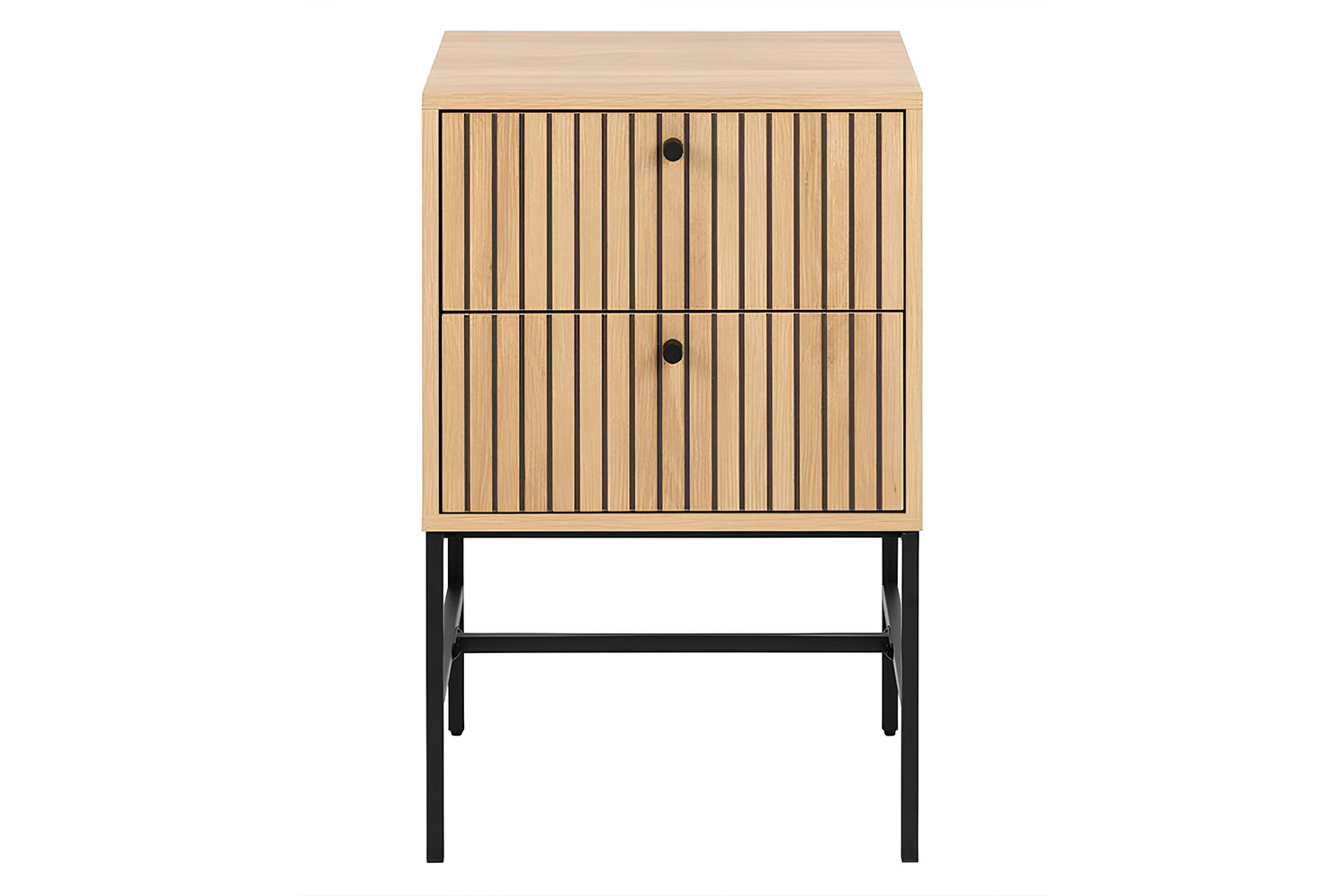 Albany Bedside Locker | 2 Drawer | Oak Effect