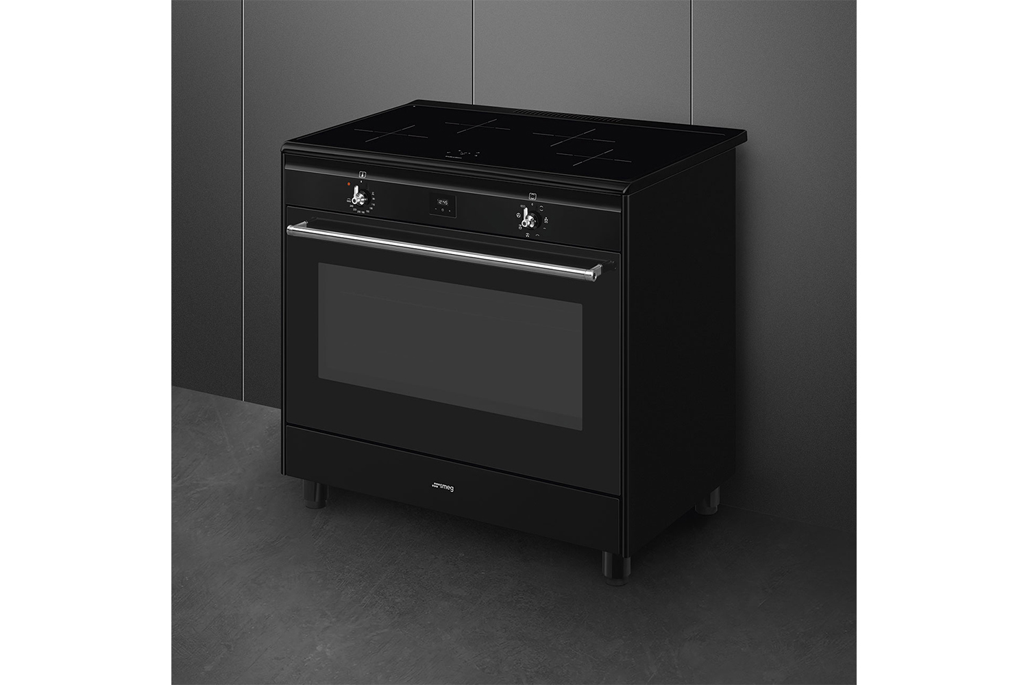 Smeg Concert 90cm Electric Range Cooker | CX91IMBL | Black