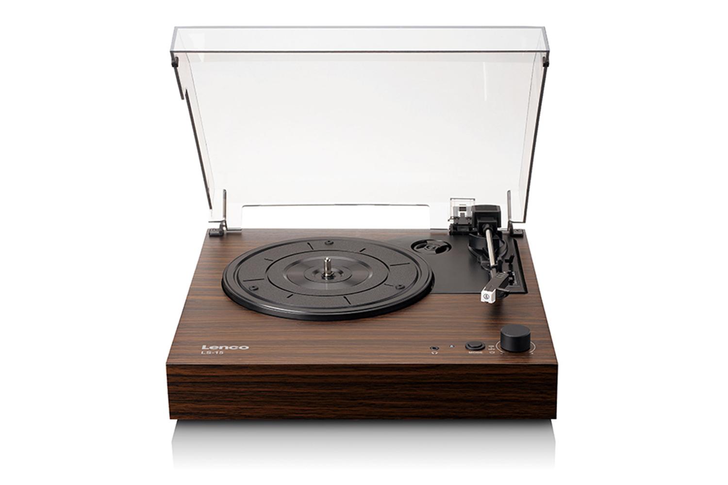 Lenco | Lenco Mahogany Turntable With Built-in Speakers | Standard Size