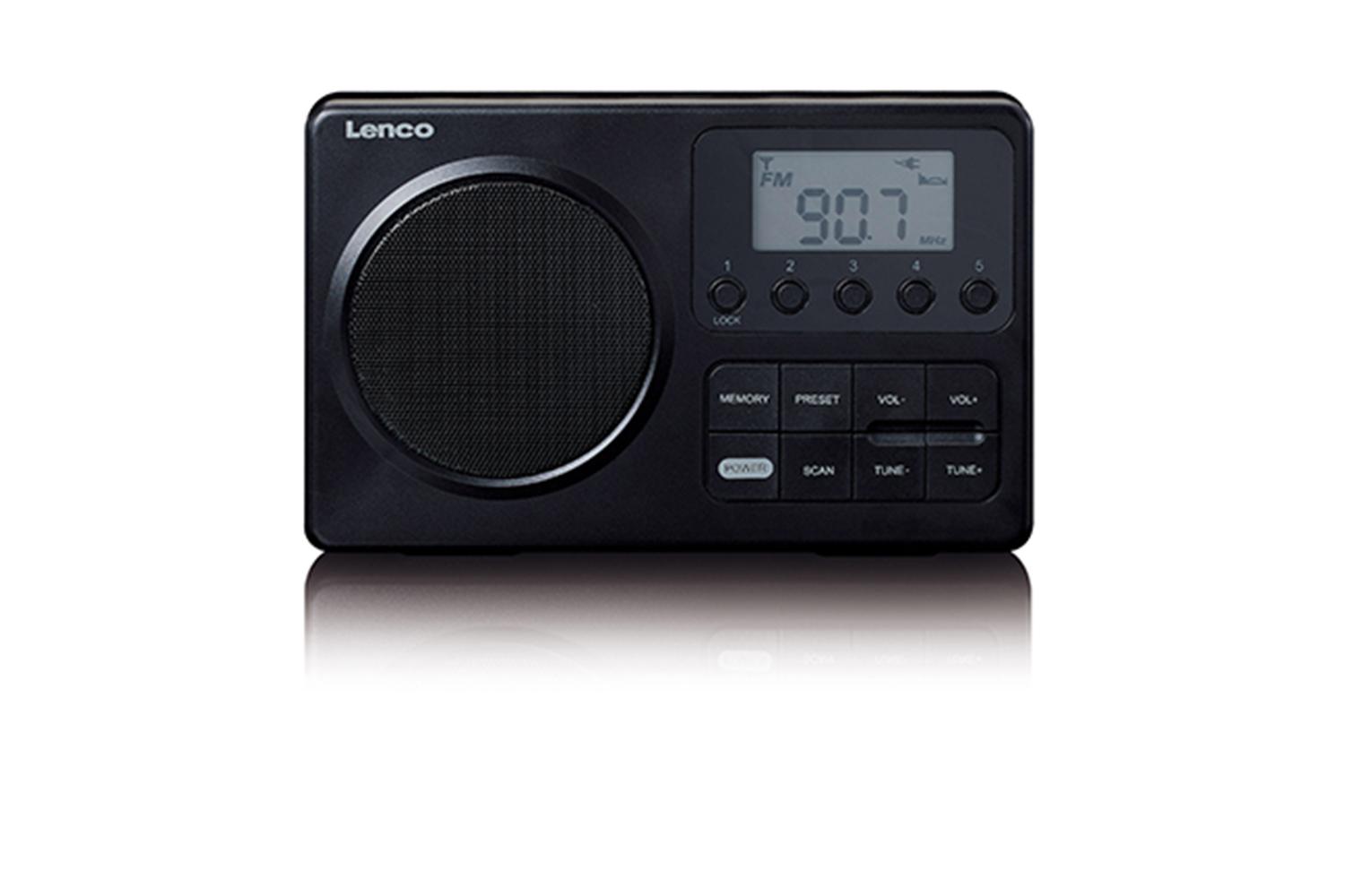 Lenco | Portable FM Radio | Audio Equipment | Black