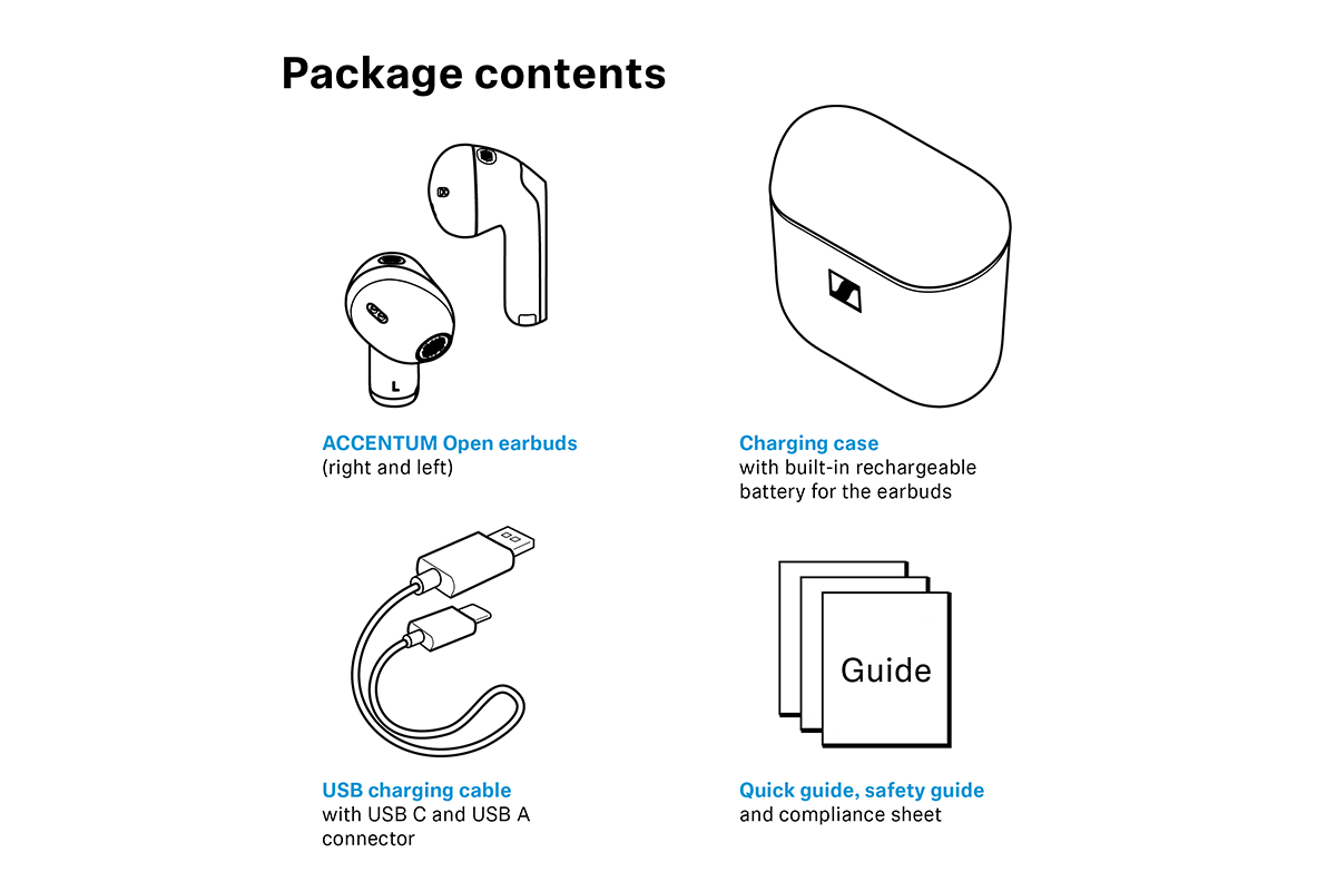 Sennheiser ACCENTUM Open Wireless Earbuds with Sennheiser Tuned Sound | Cream
