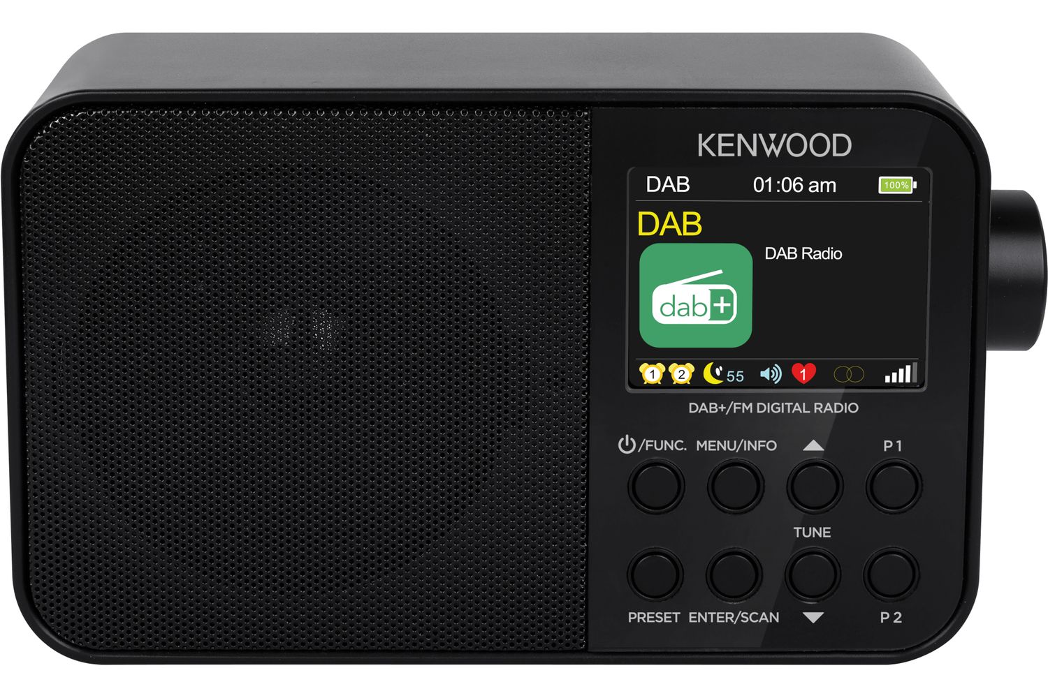 Kenwood | Compact Portable FM Dab Radio | Black