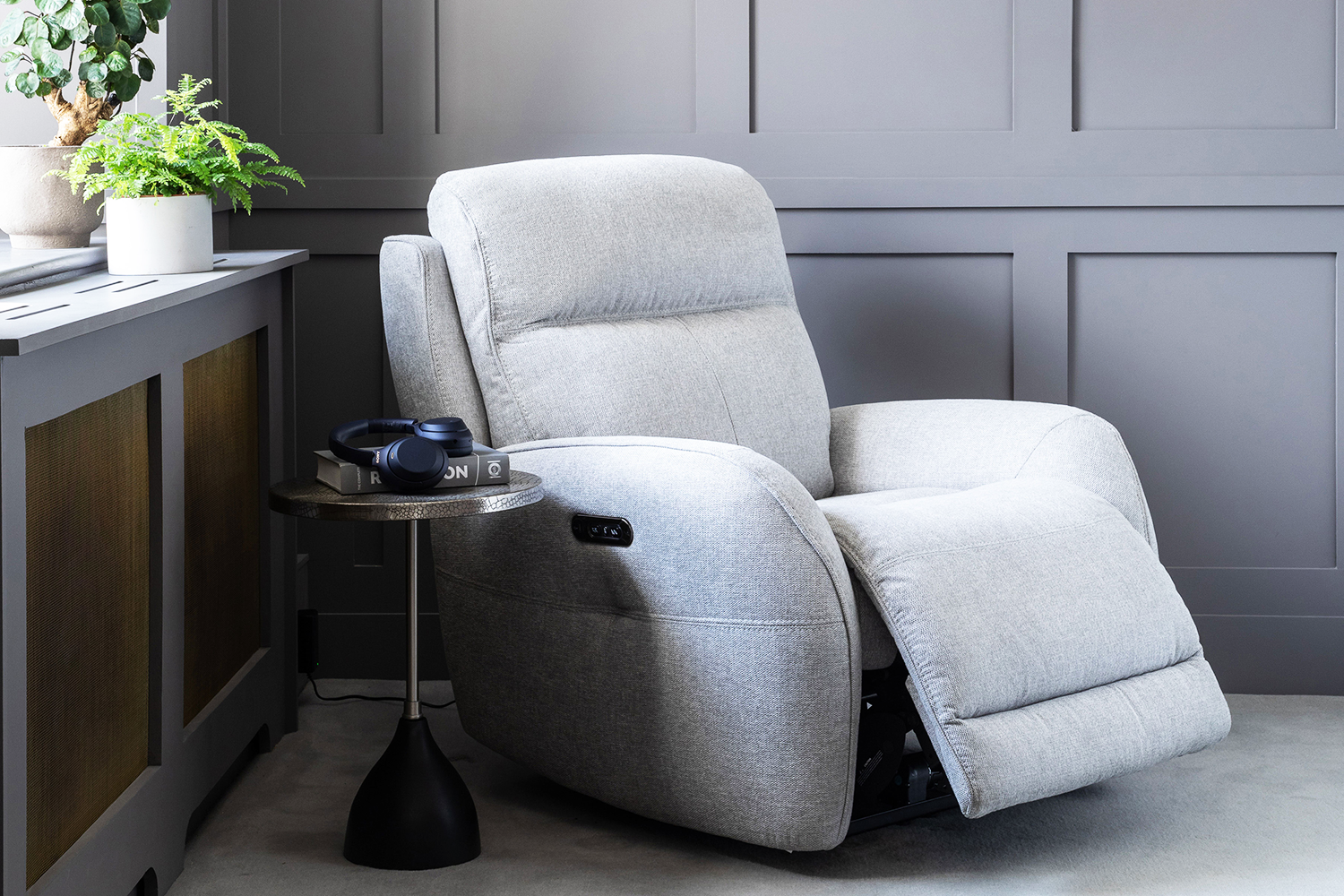 Harri Zero Gravity Armchair | Power Recliner  | Grey
