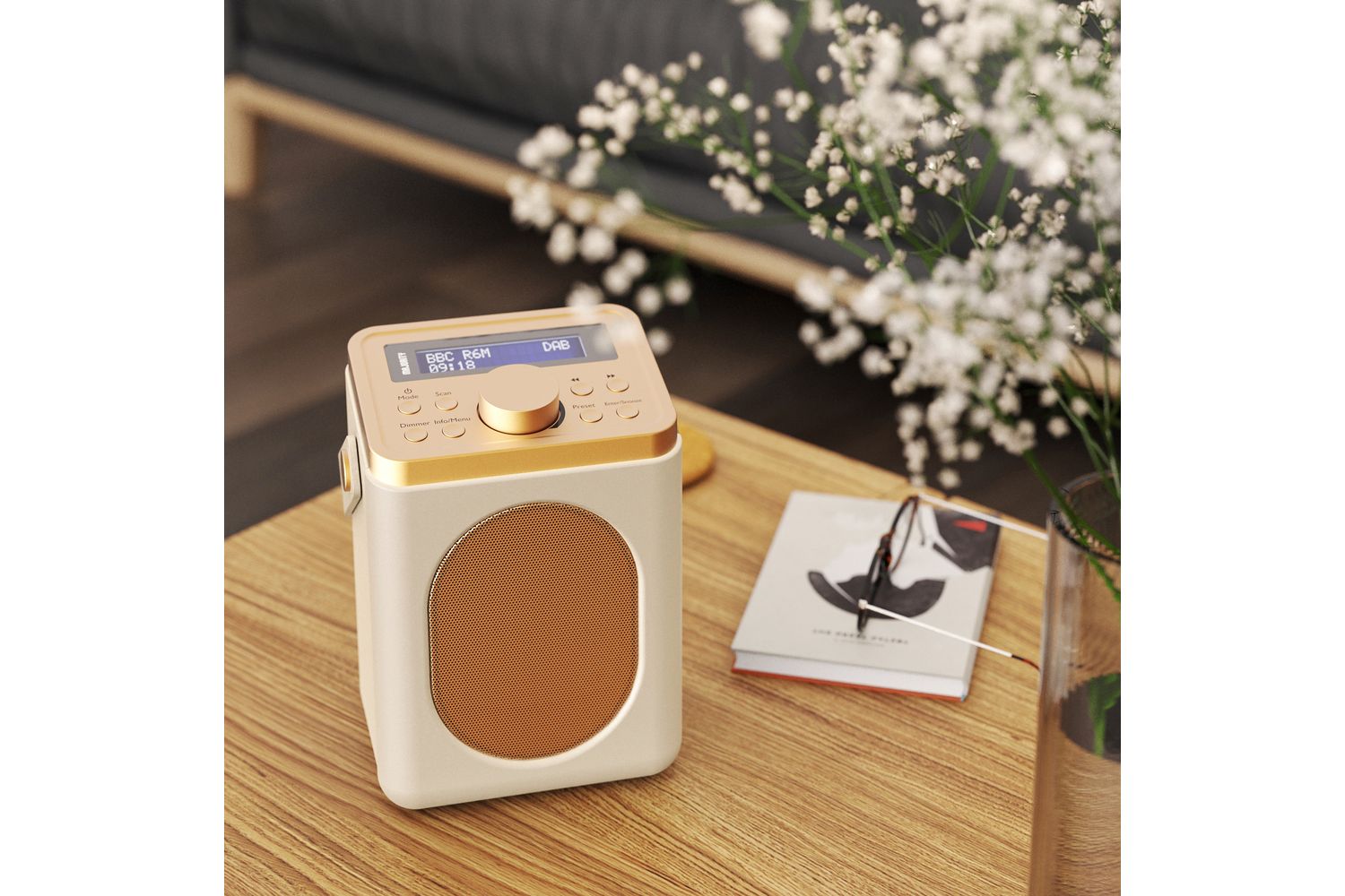 Majority Audio | Cream Little Shelford Radio | Portable Dab | Bluetooth