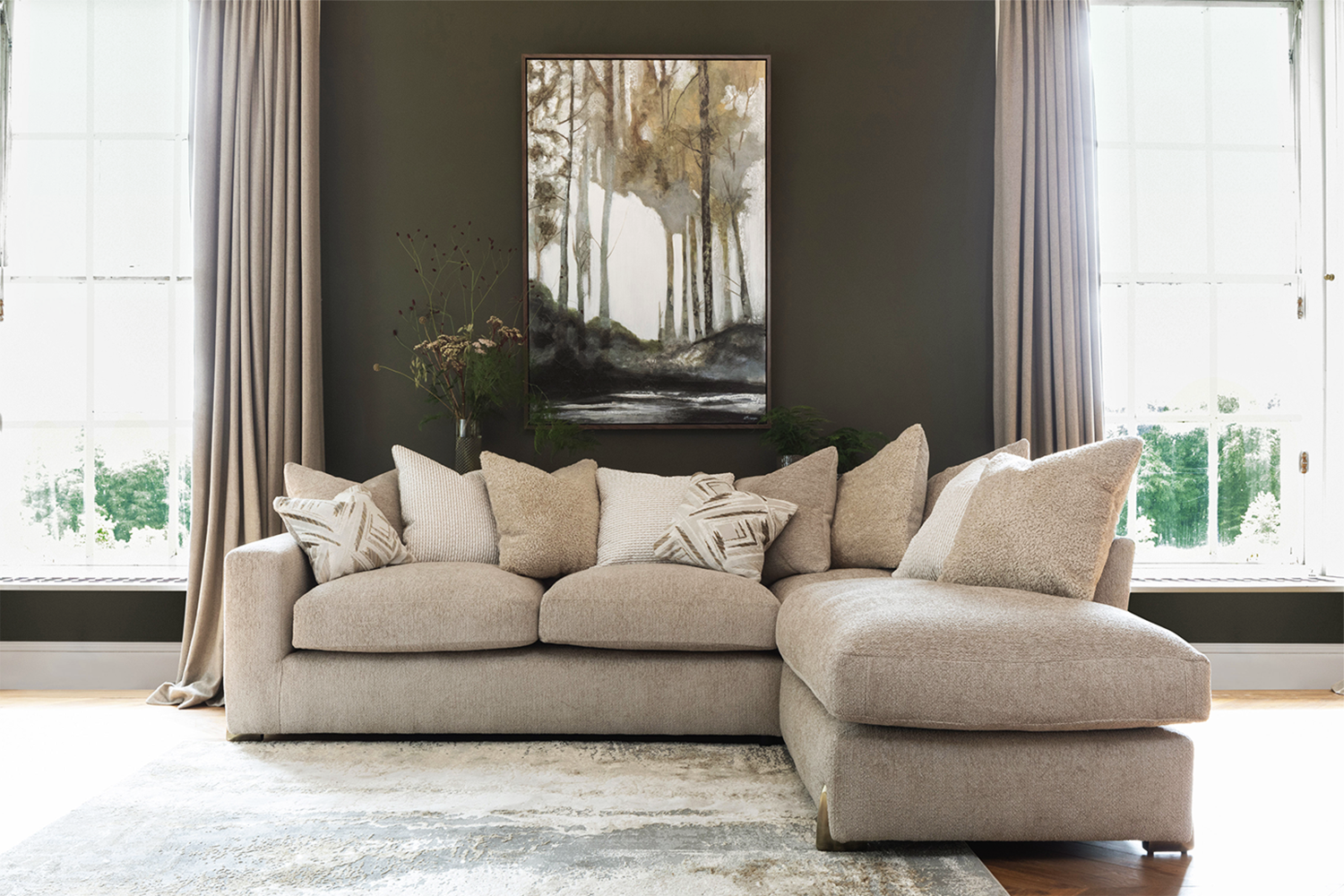 Romeo Chaise Sofa | Beige