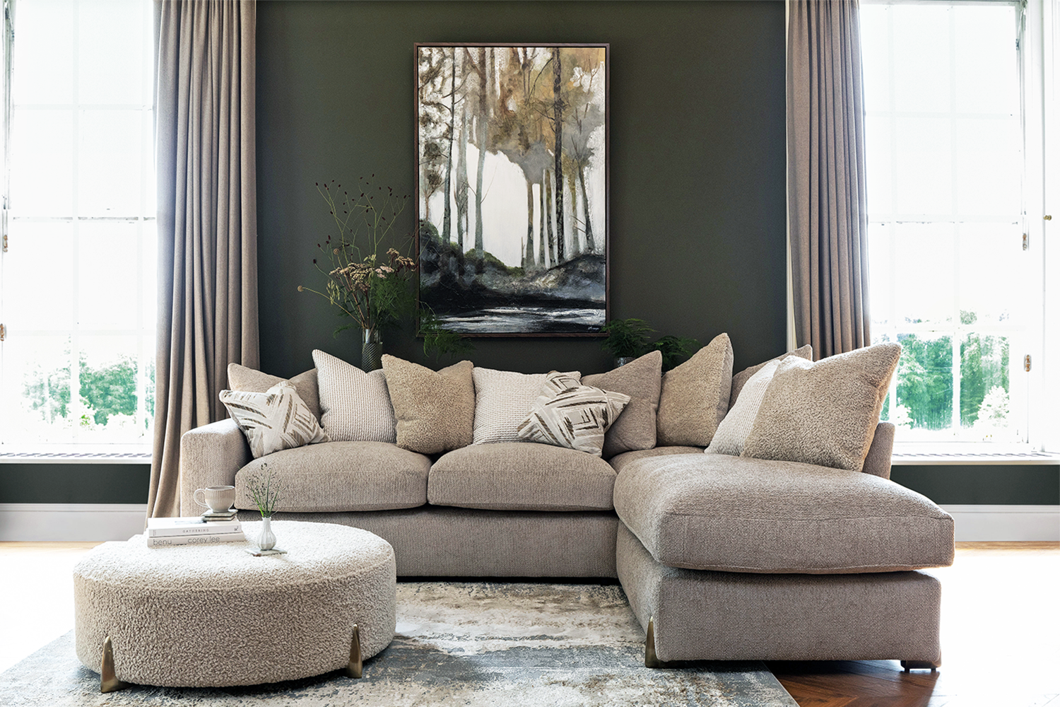 Romeo Footstool | Cream