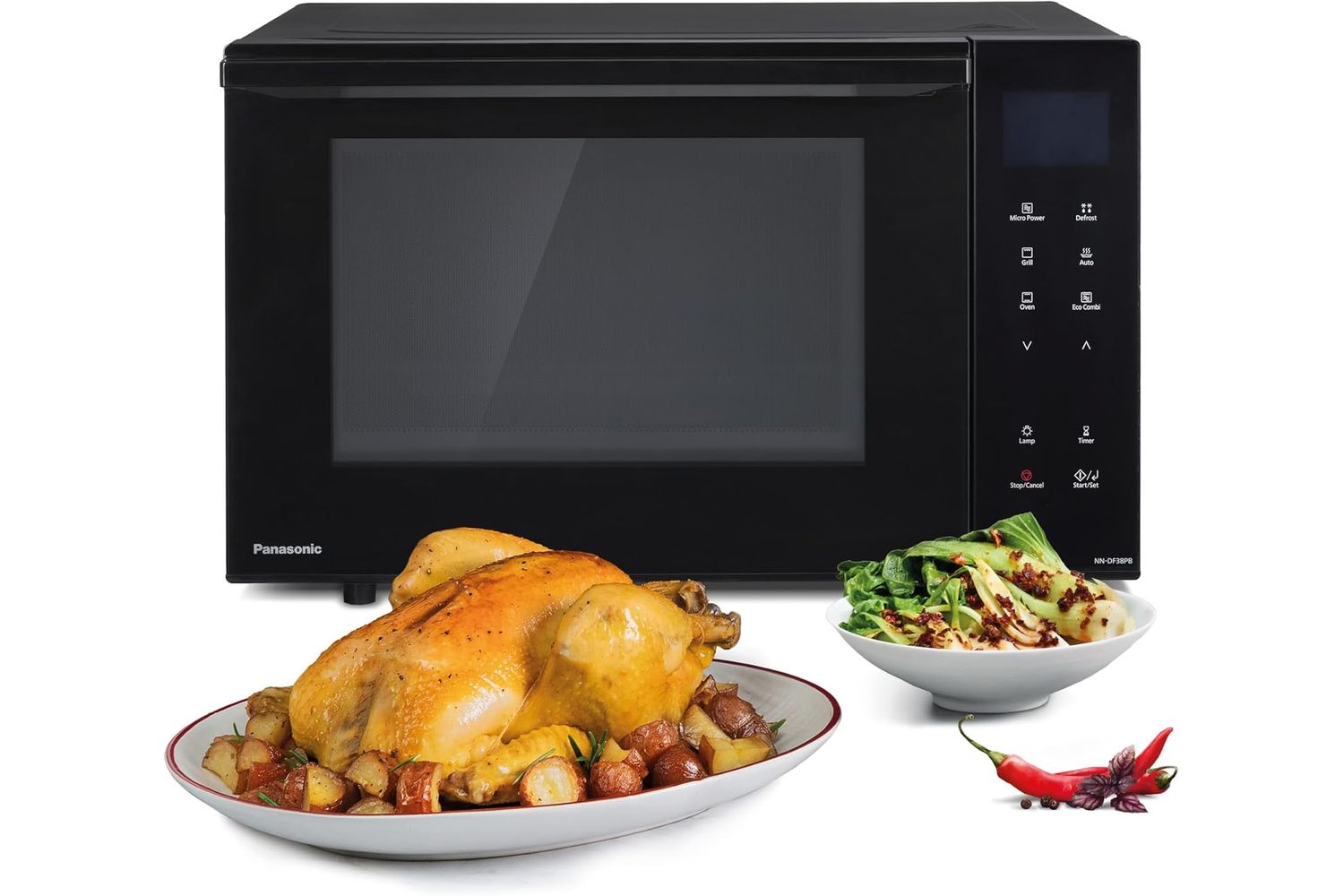Panasonic | 3-in-1 Combination Microwave And Grill | Black | MICR16B