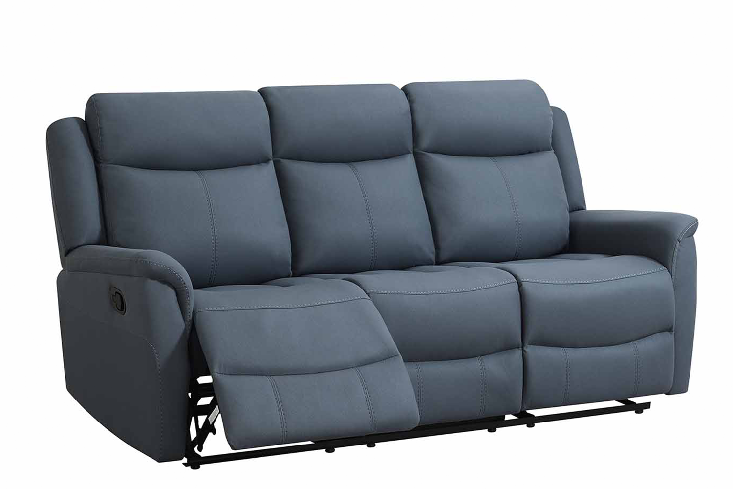 Otto 3 Seater Sofa | Manual Recliner | Midnight Grey