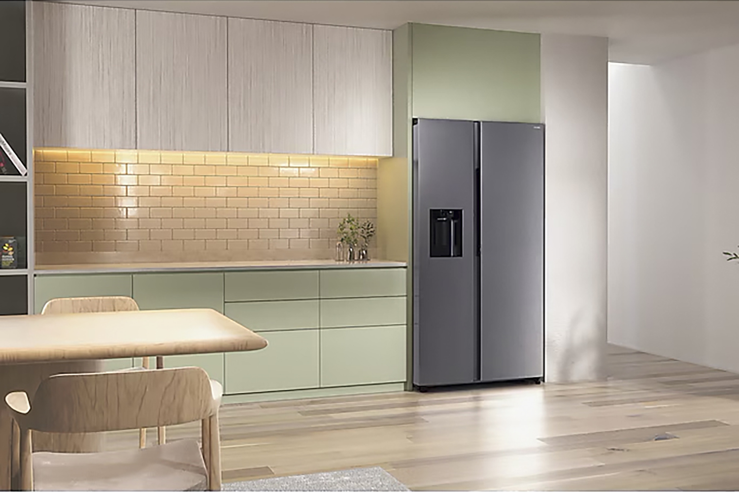 Samsung Series 6 Side-by-Side Freestanding Fridge Freezer | RS70F65KETEU